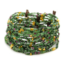 Load image into Gallery viewer, Luxury Mini Faceted Epidote Stone Bracelet - BC-633
