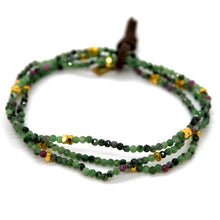 Load image into Gallery viewer, Luxury Mini Faceted Epidote Stone Bracelet - BC-633

