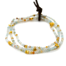 Load image into Gallery viewer, Luxury Mini Faceted Amazonite Stone Bracelet - BC-637
