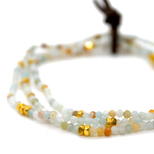 Load image into Gallery viewer, Luxury Mini Faceted Amazonite Stone Bracelet - BC-637

