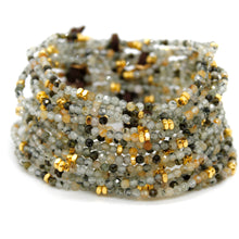 Load image into Gallery viewer, Luxury Mini Faceted Prehnite Stone Bracelet - BC-639

