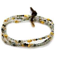 Load image into Gallery viewer, Luxury Mini Faceted Prehnite Stone Bracelet - BC-639
