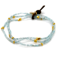 Load image into Gallery viewer, Luxury Mini Faceted Apatite Stone Bracelet - BC-640
