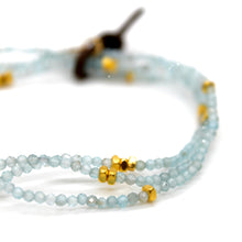 Load image into Gallery viewer, Luxury Mini Faceted Apatite Stone Bracelet - BC-640
