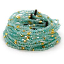 Load image into Gallery viewer, Luxury Mini Faceted Amazonite Stone Bracelet - BC-641
