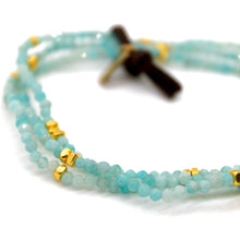 Load image into Gallery viewer, Luxury Mini Faceted Amazonite Stone Bracelet - BC-641
