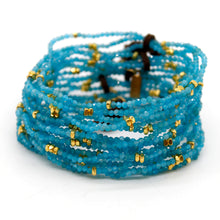 Load image into Gallery viewer, Luxury Mini Faceted Apatite Stone Bracelet - BC-642
