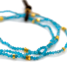 Load image into Gallery viewer, Luxury Mini Faceted Apatite Stone Bracelet - BC-642
