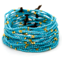 Load image into Gallery viewer, Luxury Mini Faceted Turquoise Stone Bracelet - BC-643
