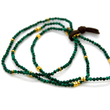 Load image into Gallery viewer, Luxury Mini Faceted Malachite Stone Bracelet - BC-644
