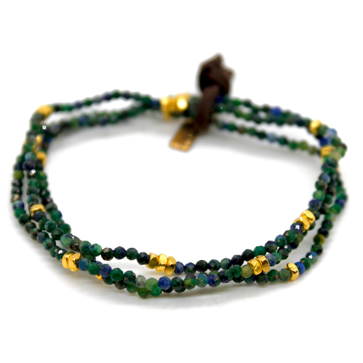 Luxury Mini Faceted Phoenix Lapis Stone Bracelet - BC-646