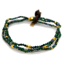 Load image into Gallery viewer, Luxury Mini Faceted Phoenix Lapis Stone Bracelet - BC-646
