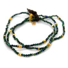 Load image into Gallery viewer, Luxury Mini Faceted Phoenix Lapis Stone Bracelet - BC-646

