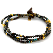Load image into Gallery viewer, Luxury Mini Faceted Turquoise Stone Bracelet - BC-647
