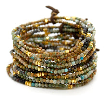 Load image into Gallery viewer, Luxury Mini Faceted Gradient Hubei Turquoise Stone Bracelet - BC-648
