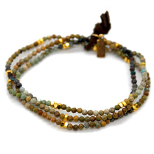 Load image into Gallery viewer, Luxury Mini Faceted Gradient Hubei Turquoise Stone Bracelet - BC-648
