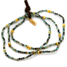 Load image into Gallery viewer, Luxury Mini Faceted African Turquoise Stone Bracelet - BC-649
