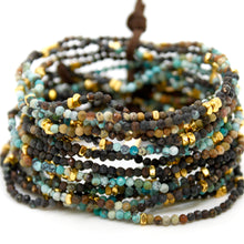 Load image into Gallery viewer, Luxury Mini Faceted Gradient Turquoise Stone Bracelet - BC-650
