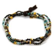 Load image into Gallery viewer, Luxury Mini Faceted Gradient Turquoise Stone Bracelet - BC-650
