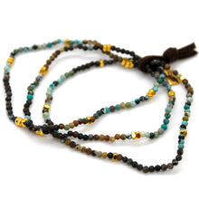 Load image into Gallery viewer, Luxury Mini Faceted Gradient Turquoise Stone Bracelet - BC-650
