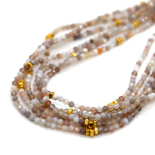 Load image into Gallery viewer, Persian Agate Stone and Gold Luxury Short Necklace - NC-605
