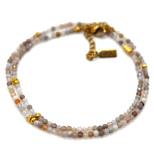 Load image into Gallery viewer, Persian Agate Stone and Gold Luxury Short Necklace - NC-605
