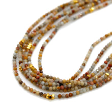 Load image into Gallery viewer, Agate Stone and Gold Luxury Short Necklace - NC-607
