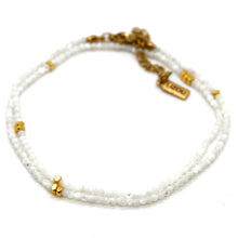 Load image into Gallery viewer, Pearl Oyster Stone and Gold Luxury Short Necklace - NC-611

