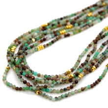 Load image into Gallery viewer, Australia Jade Stone and Gold Luxury Short Necklace - NC-635
