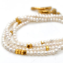 Load image into Gallery viewer, Long Freshwater Pearl and Gold Luxury Necklace - NC-610L
