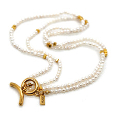 Load image into Gallery viewer, Long Freshwater Pearl and Gold Luxury Necklace - NC-610L

