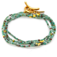 Load image into Gallery viewer, Long Phoenix Stone and Gold Luxury Necklace - NC-634L
