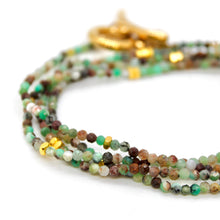 Load image into Gallery viewer, Long Australia Jade Stone and Gold Luxury Necklace - NC-635L
