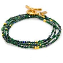 Load image into Gallery viewer, Long Phoenix Lapis Stone and Gold Luxury Necklace - NC-646L
