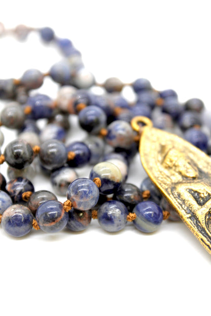 Buddha Necklace 3 - Sodalite Stone