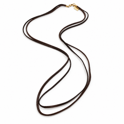 Simple Leather Band Necklace -The Classics Collection- N2-938