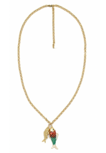Double Fish Pendant Necklace - N2-2581