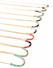 Load image into Gallery viewer, Miyuki Seed Bead Delicate Pendant Necklace -N8-029B
