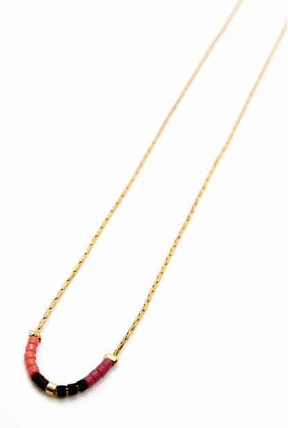 Miyuki Seed Bead Delicate Pendant Necklace -N8-029B