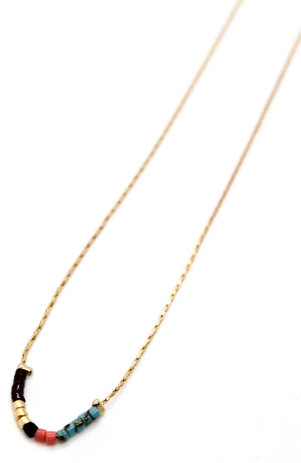 Miyuki Seed Bead Delicate Pendant Necklace -N8-029F