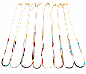 Miyuki Seed Bead Single Strand Mix Necklace -N8-034F