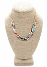 Load image into Gallery viewer, Miyuki Seed Bead Single Strand Mix Necklace -N8-034F
