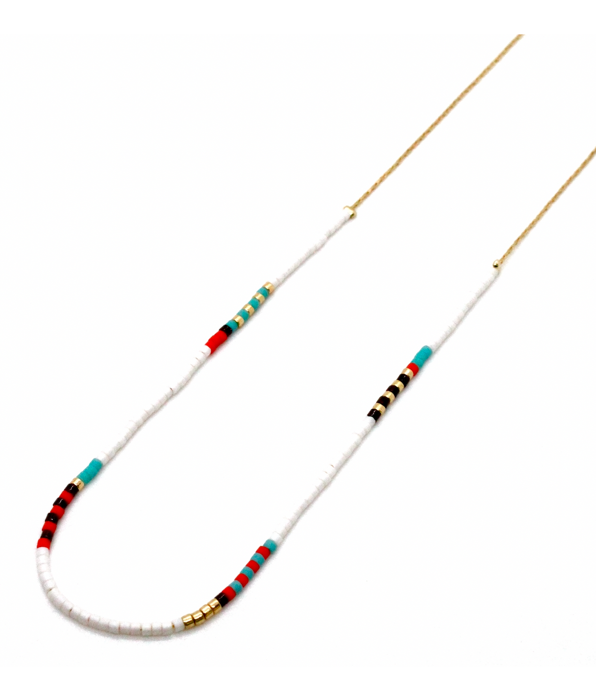 Miyuki Seed Bead Single Strand Mix Necklace -N8-034C