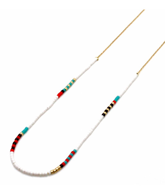 Miyuki Seed Bead Single Strand Mix Necklace -N8-034C