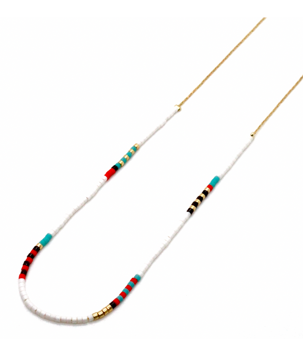 Miyuki Seed Bead Single Strand Mix Necklace -N8-034C