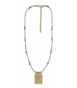 Gold Snake Cord Necklace - N2-2598