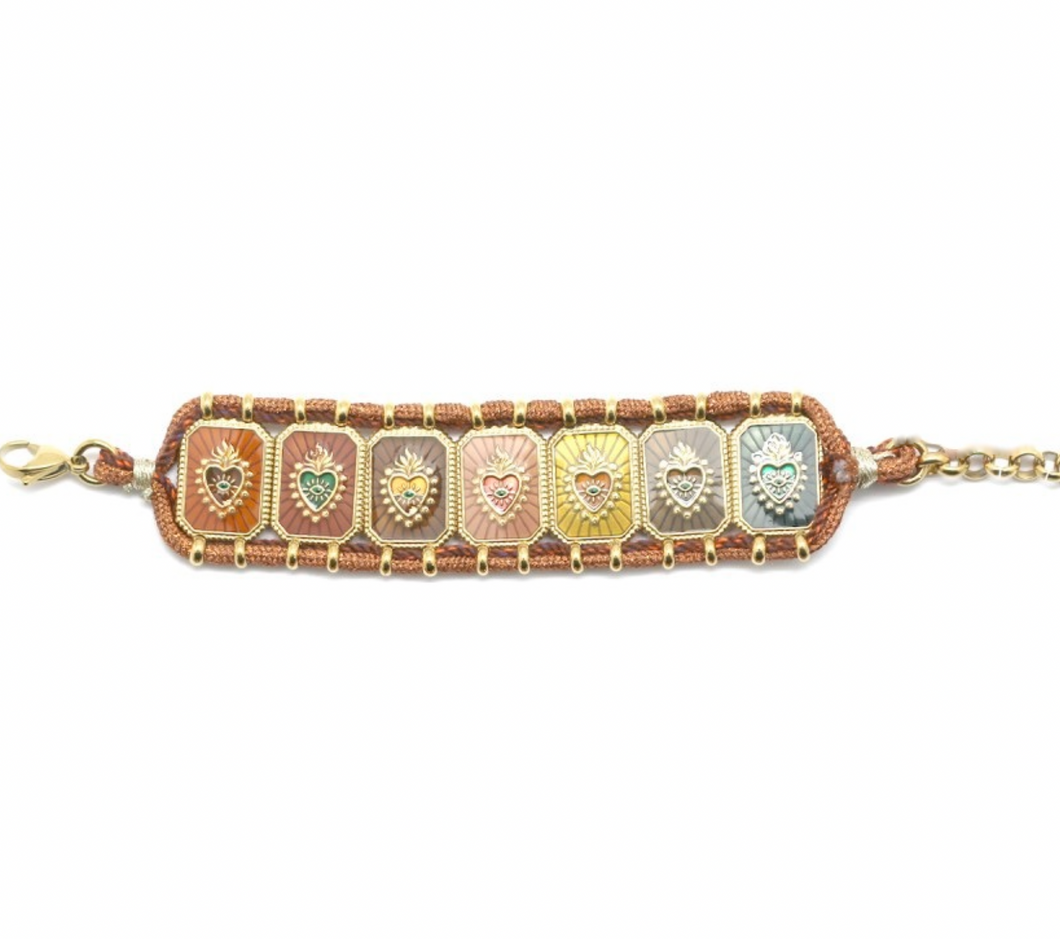 Seven Sacred Heart Bracelet - B4-017A