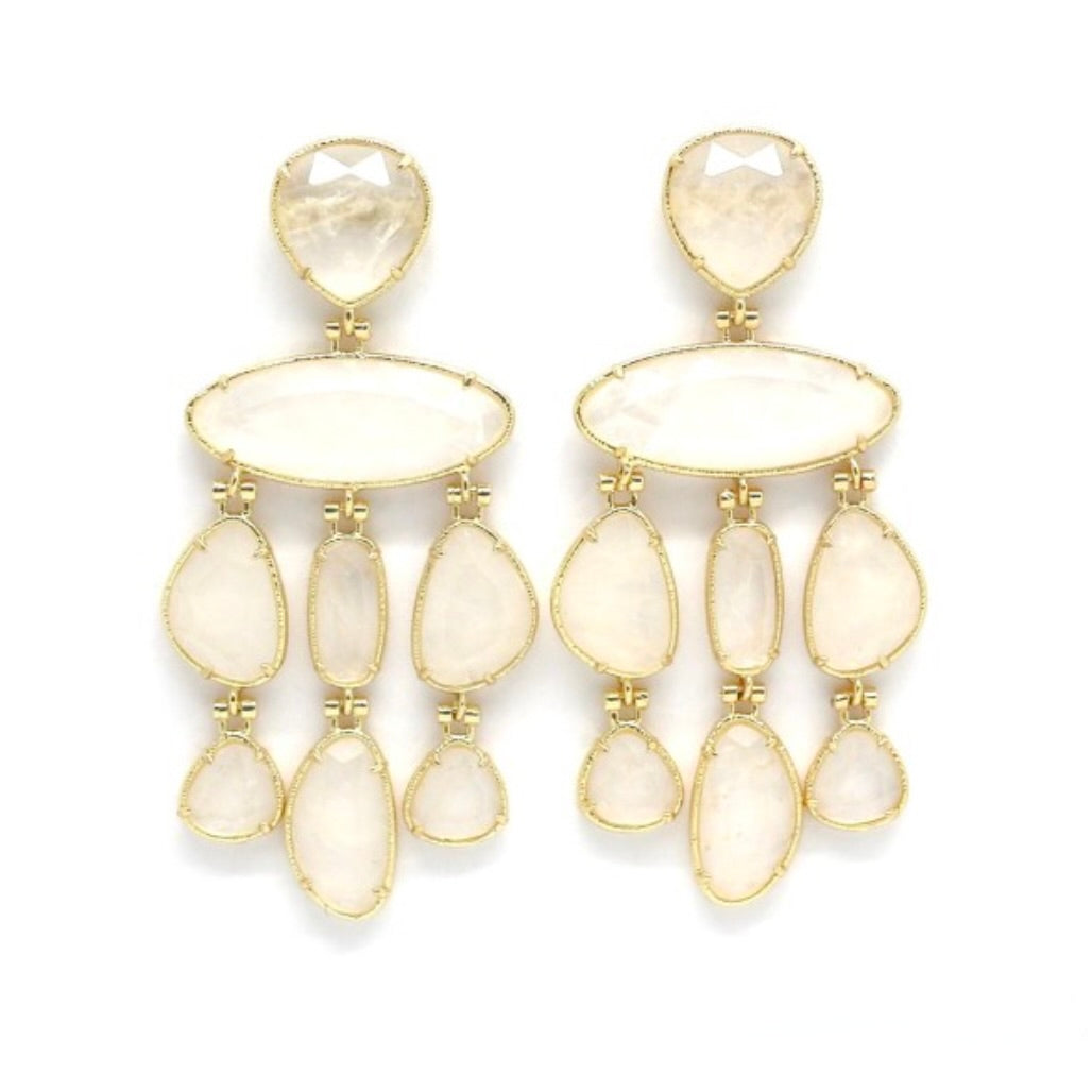 Holiday Chandelier Stone Earrings  - E4-470C