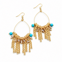 Load image into Gallery viewer, Dangle Beaded Earrings - E006-CH
