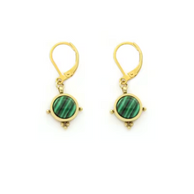 Load image into Gallery viewer, Semi Precious Stone Drop Earrings - E4-349
